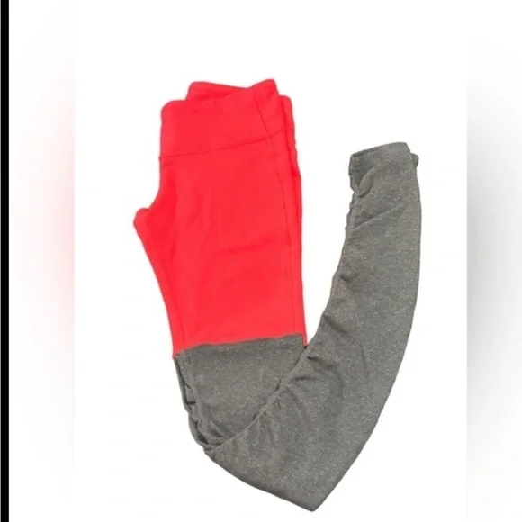 ALO Yoga Goddess Leggings Red Grey Small gym yoga workout ballet barre s… - Picture 3 of 8
